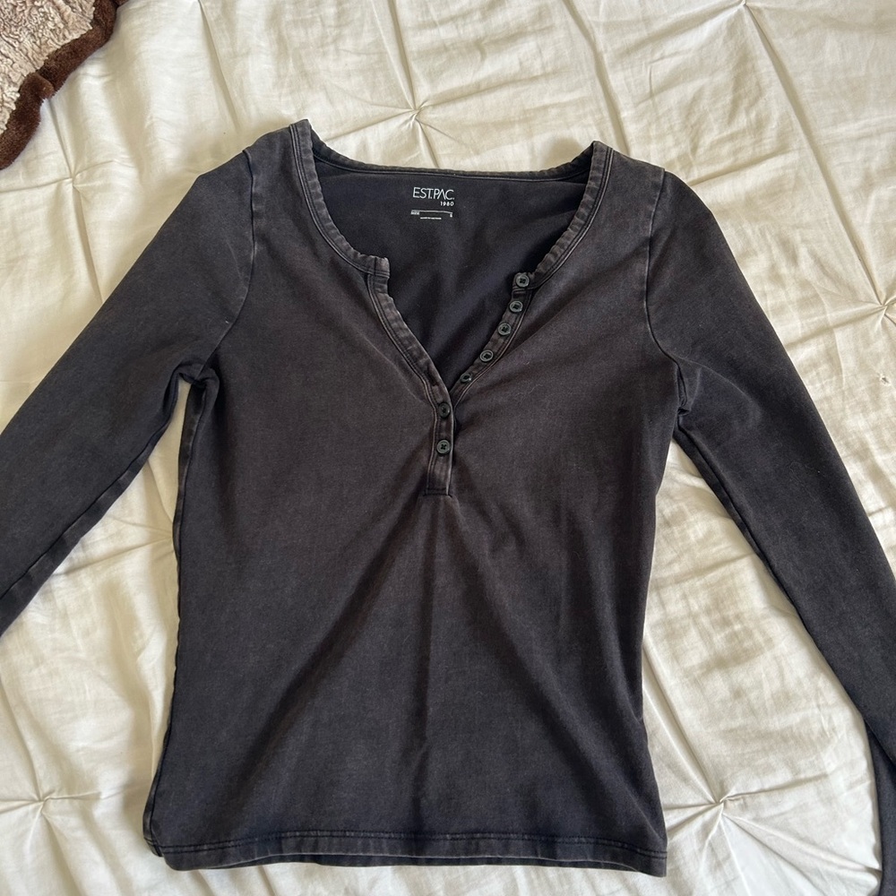 Pacsun Black Long Sleeve Top